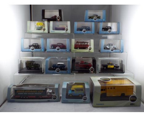 Oxford Diecast - a collection of seventeen diecast 1:76 scale vehicles, models appear mint in excellent to mint boxes with so