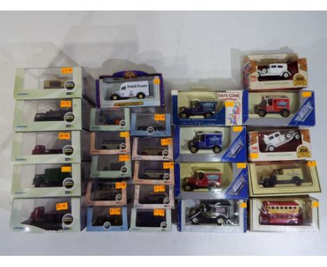 Oxford Diecast and others - twenty five diecast vehicles in original window boxes including 76XJS003 a Jaguar XJS, 76JEN002 a