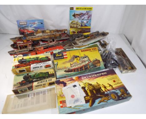 Airfix, Revell and others - four model kits in original boxes, also included is a City of Truro (for spares), eleven assemble