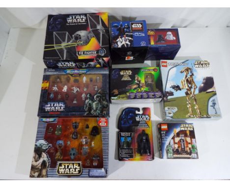 Star Wars -  a collection of vintage Star War figures, toys and others, including Kenner Tie Fighter, Kenner Speeder Bike, Le