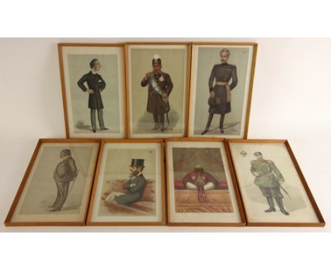 Sixteen Vanity Fair prints by 'Spy', 'Ape', 'Lib', 'T', 'Nemo' and 'Glick', comprising numbers: 178, 241, 357, 360, 375, 494,