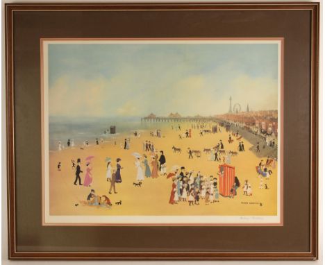 Helen Bradley (Britsh, 1900-1979),'The Punch and Judy Show',Limited edition print on paper,Signed in pencil lower right,Fine 