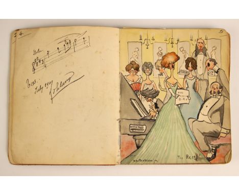 An autograph book compiled by Ida Redfern (inscribed by him and dated 1909 to front free endpaper), early 20th century, conta