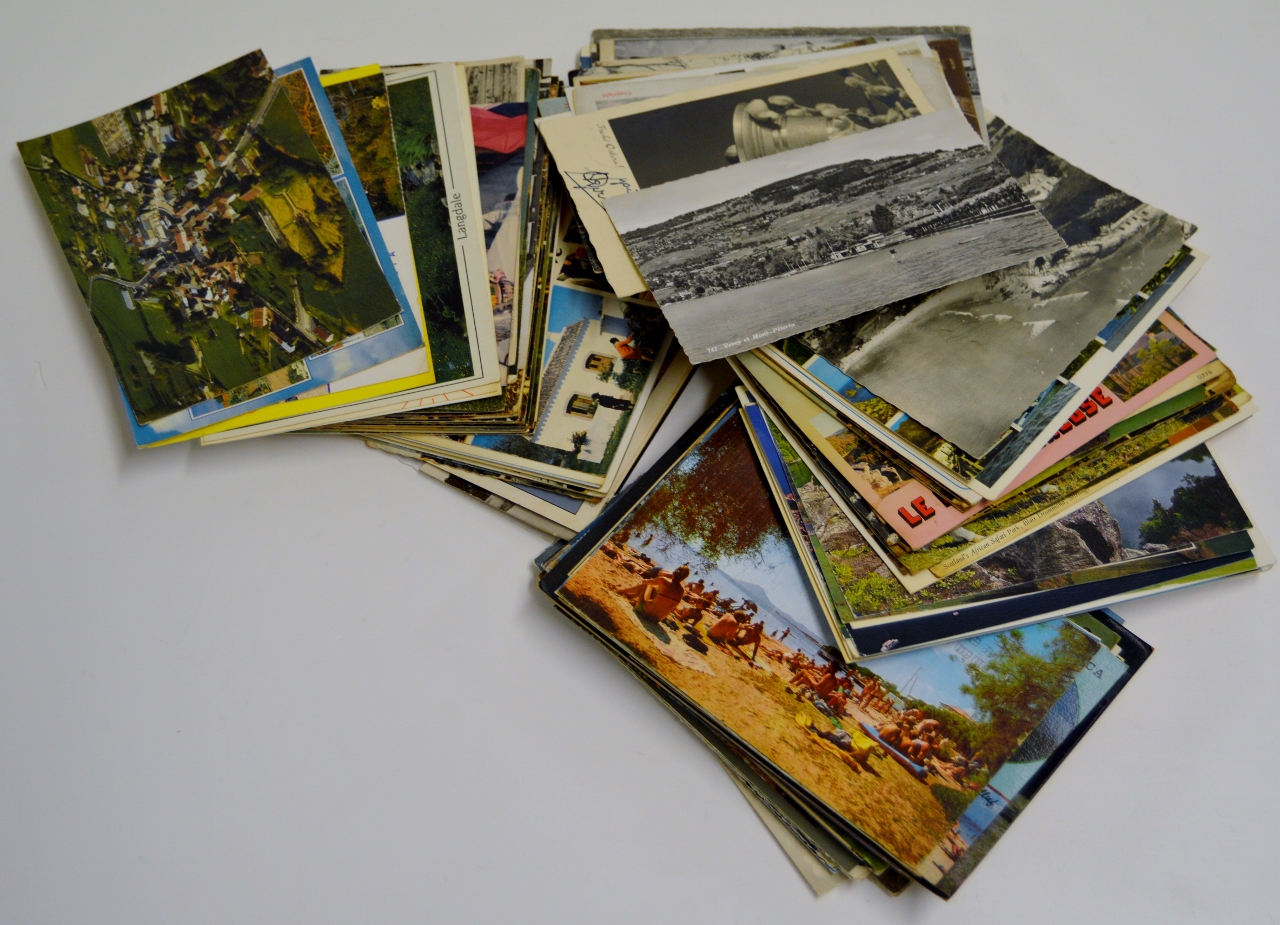 6 BOXES OF VARIOUS OLD POSTCARDS