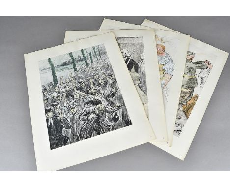 The War Cartoons of Louis Raemaekers, First Series, printed by George Pulman & Sons Ltd, 1916, the series of 50 plates showin