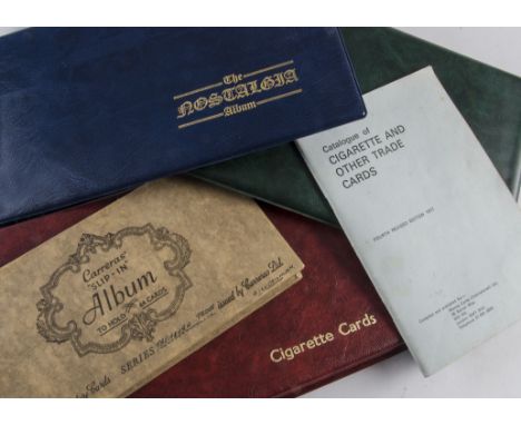 Cigarette Albums and Cards, a collection of 8 modern ring binders, some loose plastic sleeves and a small selection of loose 