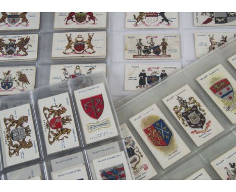 Cigarette Cards, Arms, a variety of sets to name Wills Arms of Companies, Arms of Foreign Cities, Arms of the British Empire 