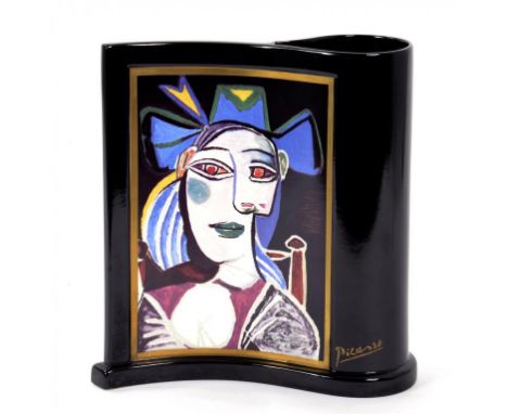 A GOEBEL ARTIST'S ORBIS PICASSO VASE, 24.5CM H, PRINTED MARK 1996