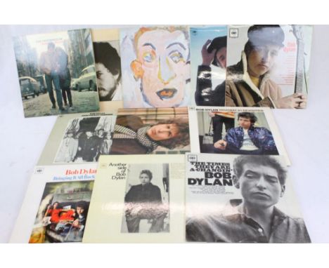 Vinyl - Collection of 11 Bob Dylan LPs in excellent, near archive condition, to include the first ten studio mono pressings a