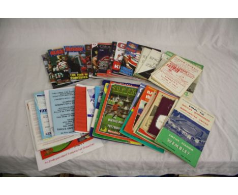 Sport, a selection of programmes, scorecards, tickets, booklets etc, various sports to include football, cricket, rugby union