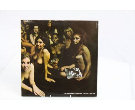 Vinyl - Jimi Hendrix Experience - Electric Ladyland (Track 613008/9) - Laminated gate fold sleeve with white text, Jimi to le