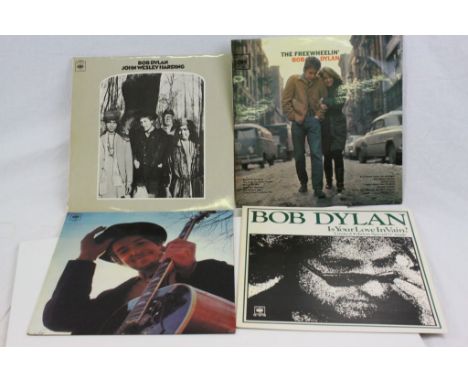 Vinyl - Three Bob Dylan LPs to include John Wesley Harding CBS63252, The Freewheelin' CBS62193 and Nashville Skyline CBS63601