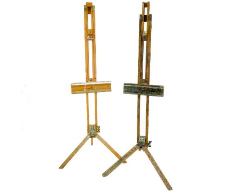 A Newton and Windsor artist easel. Together with a Loxley artist easel.