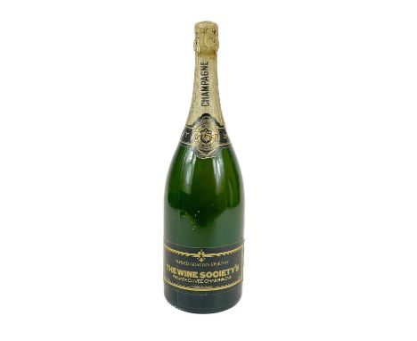 A Magnum bottle of Champagne. Alfred Gratien, for The Wine Society, 150cl.