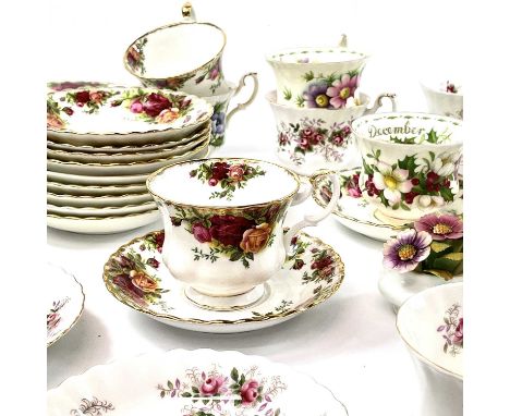 Royal Albert Teaware.  To include an 'Old Country Roses' tea set - six place settings - comprising six teacups, six saucers, 