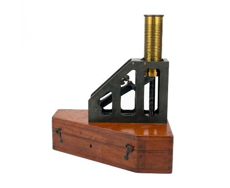 A WWII era lacquered brass Watkin Clinometer Pitkin London. No 464 1942, in mahogany case.