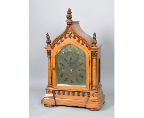 A mid 19c boardroom type bracket clock by Joseph Eglese &amp; Son, Bishopsgate St. London.  The substantial triple fusee move