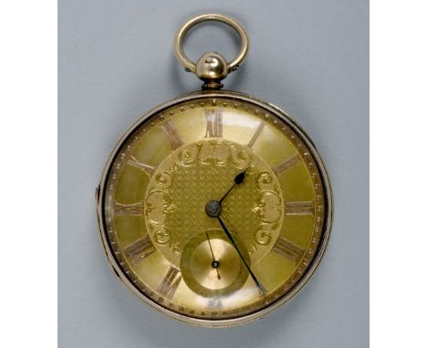 A gentleman's English lever pocket watch, the movement signed H.R Goodwin, Macclesfield and numbered 30583.  The movement has