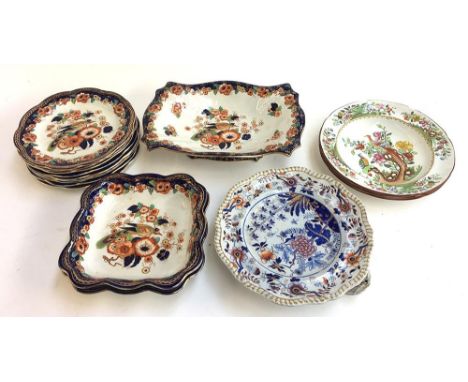 A mixed lot of English ceramics, including Losol ware 'Pekin', Copeland Spode oriental pheasant plates, and a Spode warming p