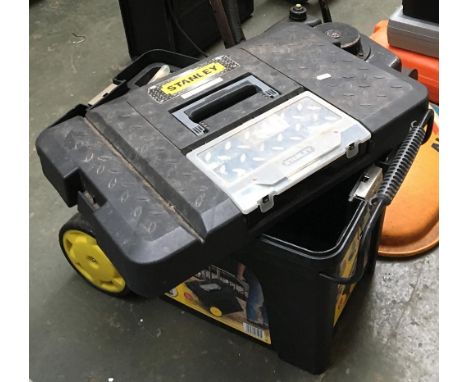 A Stanley ProMobile tool chest containing a quantity of assorted tools and fittings 