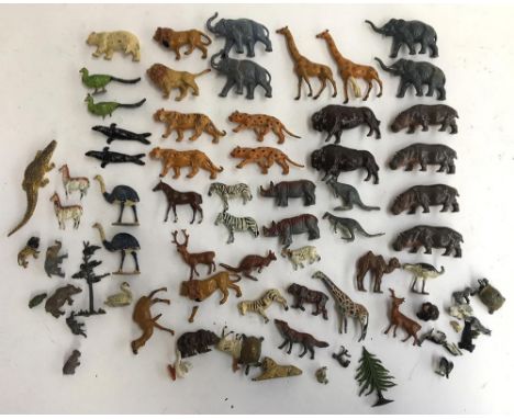 A quantity of die-cast Noah's Ark animals, to include makers such as J. Hill &amp; Co, R.D. Charbens, etc 