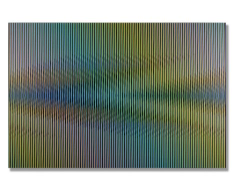 CARLOS CRUZ-DIEZ (1923-2019)Induction Chromatique á Double Fréquence Montalbán 11  2016 signed, signed with the artist's init