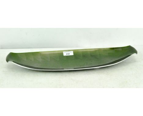 A mid-century Norwegian enamel tray by Olden, oblong form, 48cm long