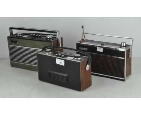 A group of three vintage radio's, to include a Roberts R24, Roberts Rambler and a Murphy example