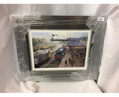 A "MISS CARTER PUBLICATIONS" A SIGNED JL CHAPMAN LIMITED EDITION PRINT NO7 - RAMSBOTTOM STATION CIRCA 2010 