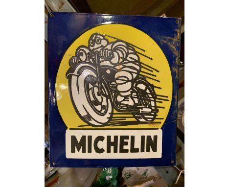 A MICHELIN ENAMEL SIGN 