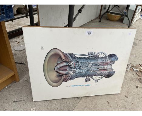 A PRINT OF A ROLLS ROYCE INDUSTRIAL RB211 GAS GENERATOR 