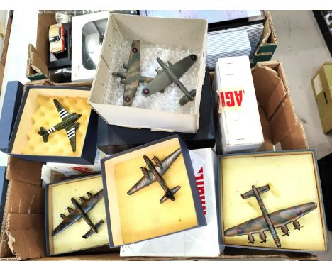 A collection of miniature military aeroplanes models from Helmet Aircraft Miniatures etc 