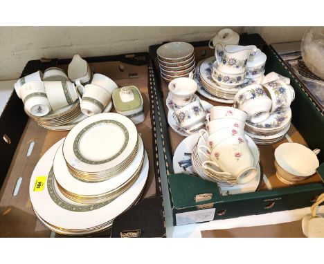 A Rondelay 6 setting part dinner service by Royal Doulton, 32 pieces approx; a Paragon Cherwell part tea set, 28 pieces appro