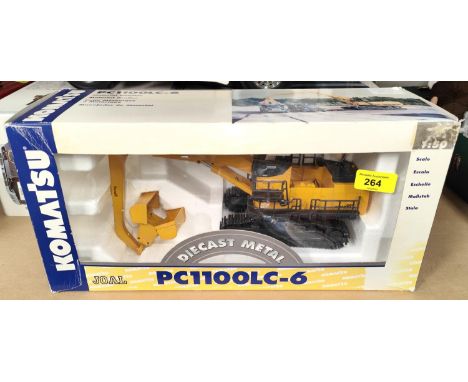 A Komatsu diecast metal originally boxed Joal PC1100LC-6 Material Handler 1:50 scale&nbsp; 