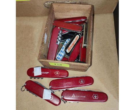 A selection of Swiss Army knives 
