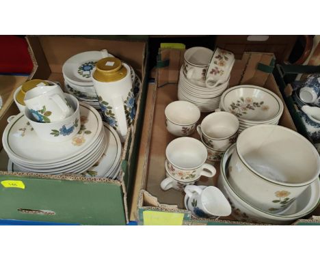 An "Autumn Leaves" part dinner/tea service, 45 pieces approx; a 1960's "Studio" part dinner/tea set by J &amp; G Meakin, 22 p