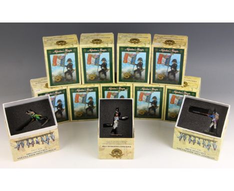 Twelve First Legion ‘Napoleon’s Europe’ 54mm hand painted model soldiers, comprising set numbers NAP008, NAP0013, NAP0014, NA
