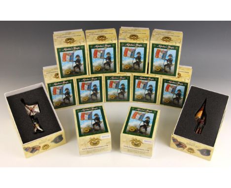 Thirteen First Legion ‘Napoleon’s Europe’ 54mm hand painted model soldiers, comprising set numbers NAP0183, NAP0188, NAP0189,