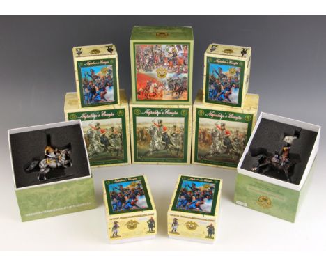 Ten First Legion ‘Napoleon’s Europe’ 54mm hand painted model soldiers, comprising set numbers NAP0366, NAP0382, NAP0386, NAP0