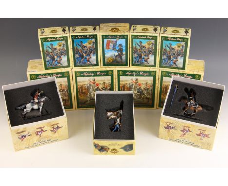 Twelve First Legion ‘Napoleon’s Europe’ 54mm hand painted model soldiers, comprising set numbers NAP0237, NAP0239, NAP0239, N
