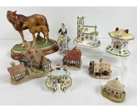 A collection of assorted antique &amp; vintage ceramic ornaments and figurines. To include: early 20th century Sitzendorf por