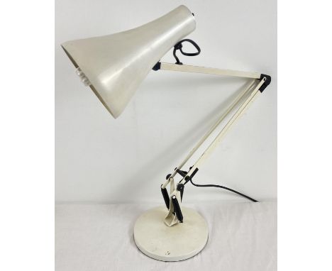 A vintage cream coloured 'Anglepoise' lamp, labelled inside shade. In working order. 