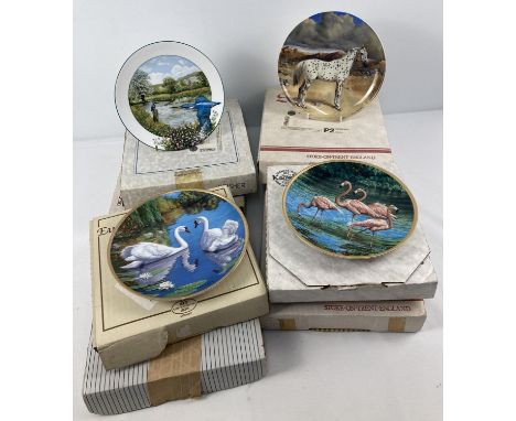 8 boxed limited edition ceramic collectors plates, complete with CoA's. A set of 3 Spode plates from The Noble Horse Collecti