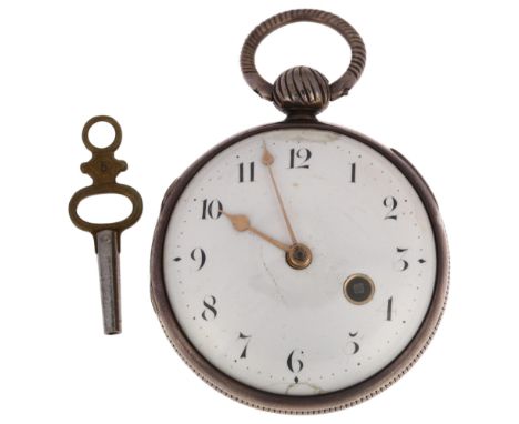 FEMALE WATCHMAKER - an early 19th century silver open-face key-wind verge fusee pocket watch, Mary Storey of London, London 1