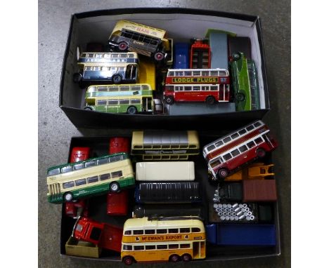 A collection of thirty-one die-cast model vehicles