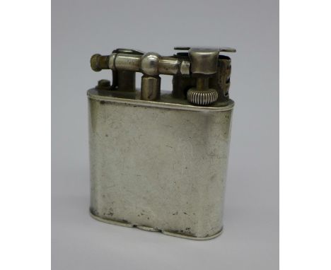A silver Dunhill lighter, London 1930