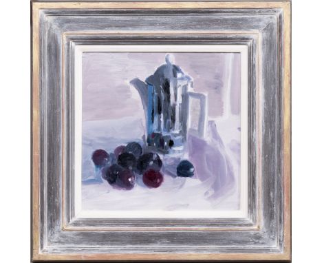 oil on canvas, signed, titled and dated '18 verso framed image size 30.5cm x 30.5cm, overall size 49cm x 49cm Note: Following