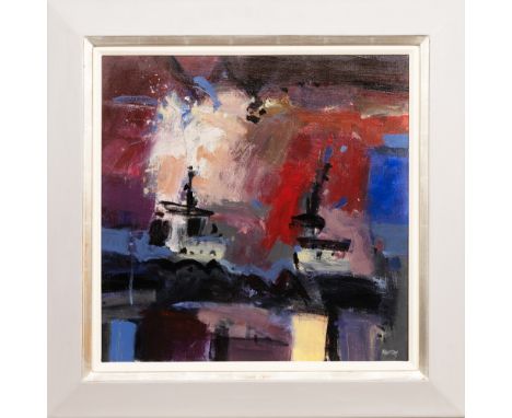 acrylic on linen, signed, titled label verso framed image size 60cm x 60cm, overall size 81cm x 81cm Label verso: Wilson Davi