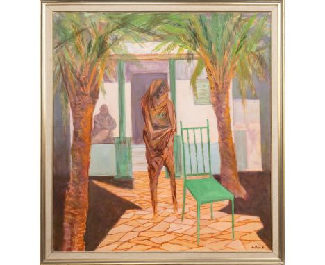 oil on canvas, signed and dated '81 framed image size 99cm x 86cm, overall size 109cm x 96cm Note: Painter and teacher, born 