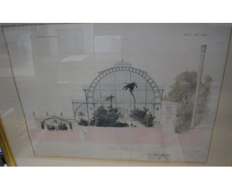 Two French architectural style prints published The Museum d'Histoire Naturelle, together with various titles on the subject 